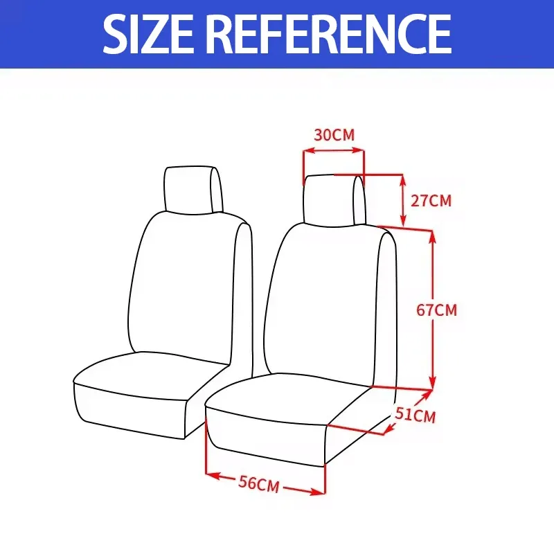 Housses de siège avant de voiture à la mode, accessoires automobiles, style empreinte de pneu en relief, tissu durable et confortable, universel, compatible avec la plupart des véhicules 5