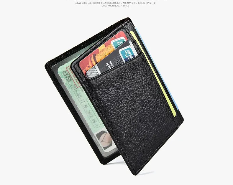 Portefeuille porte-cartes en cuir