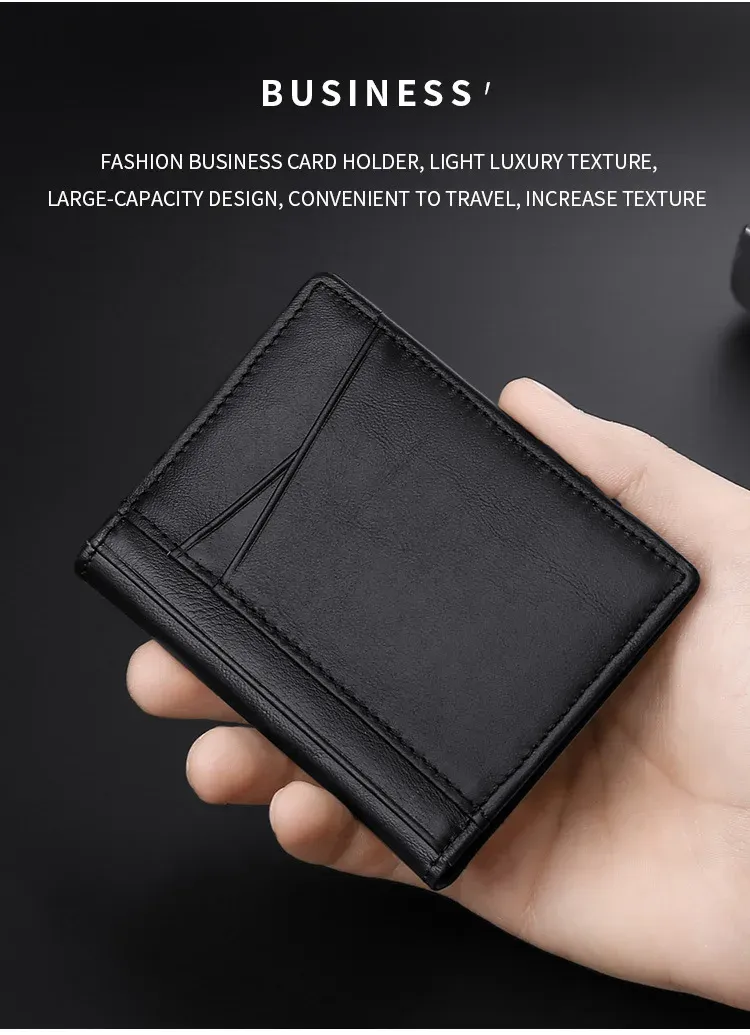 Portefeuille porte-cartes en cuir