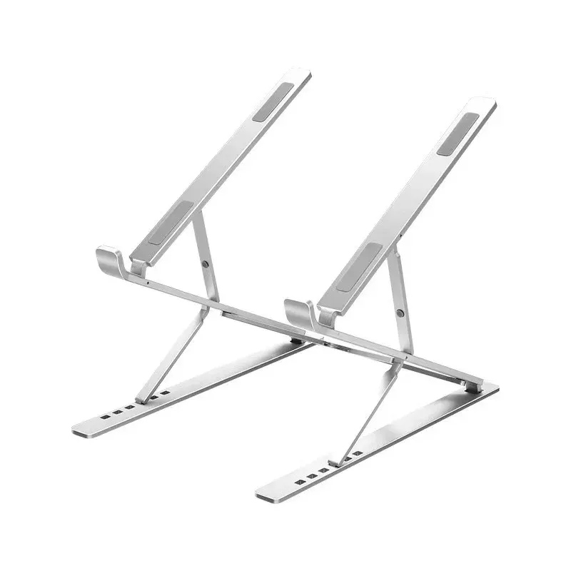 Support pliable et réglable en aluminium pour MacBook, tablette et PC portable, avec dissipation thermique 8