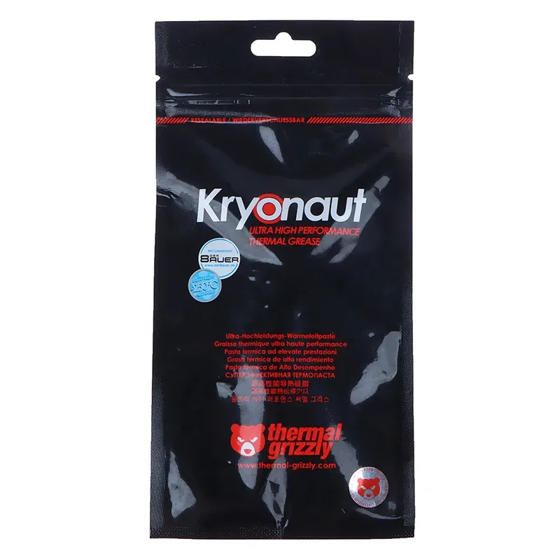 Pâte thermique Grizzly Kryonaut Extreme, finition