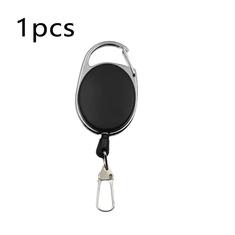 Porte-badge rétractable pour pêche à la mouche avec mousqueton à ressort à dégagement rapide, lot de 1 à 15 pièces 9