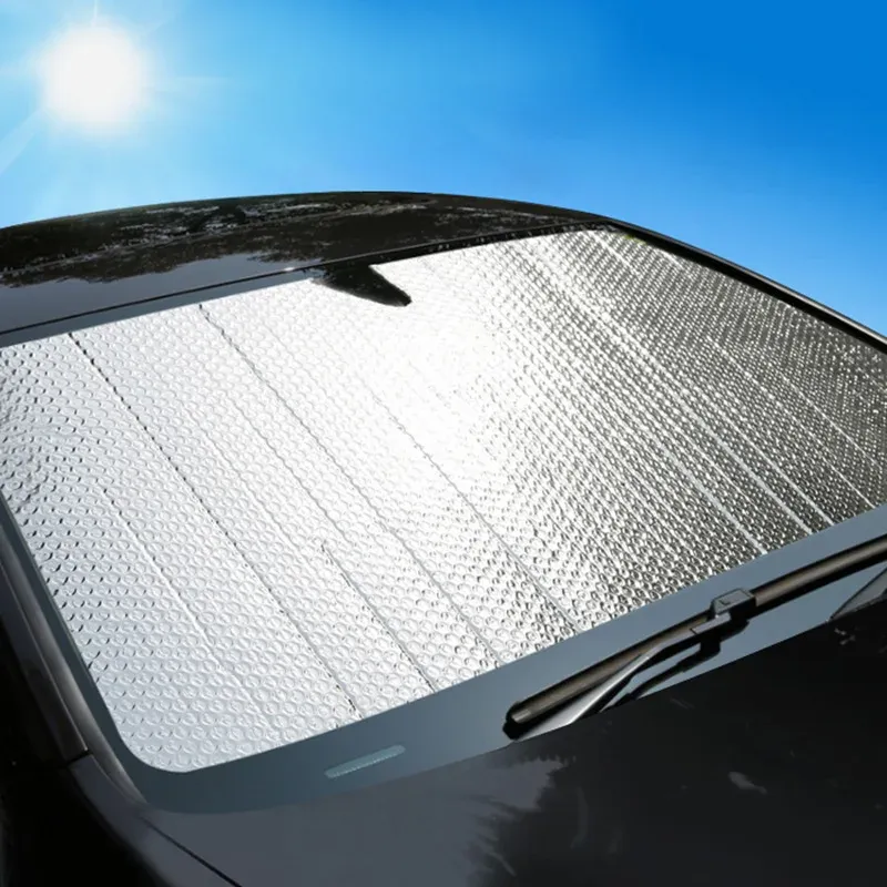 Pare-soleil pliable pour voiture, vue d'ensemble
