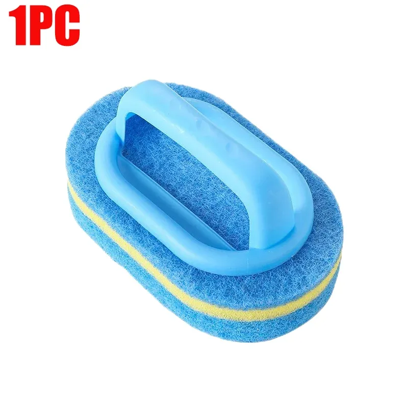 Brosse de nettoyage ménager avec poignée, éponge et tampon à récurer haute densité, pour cuisine, salle de bains et toilettes, lot de 6, 3 ou 1 pièce(s) 7