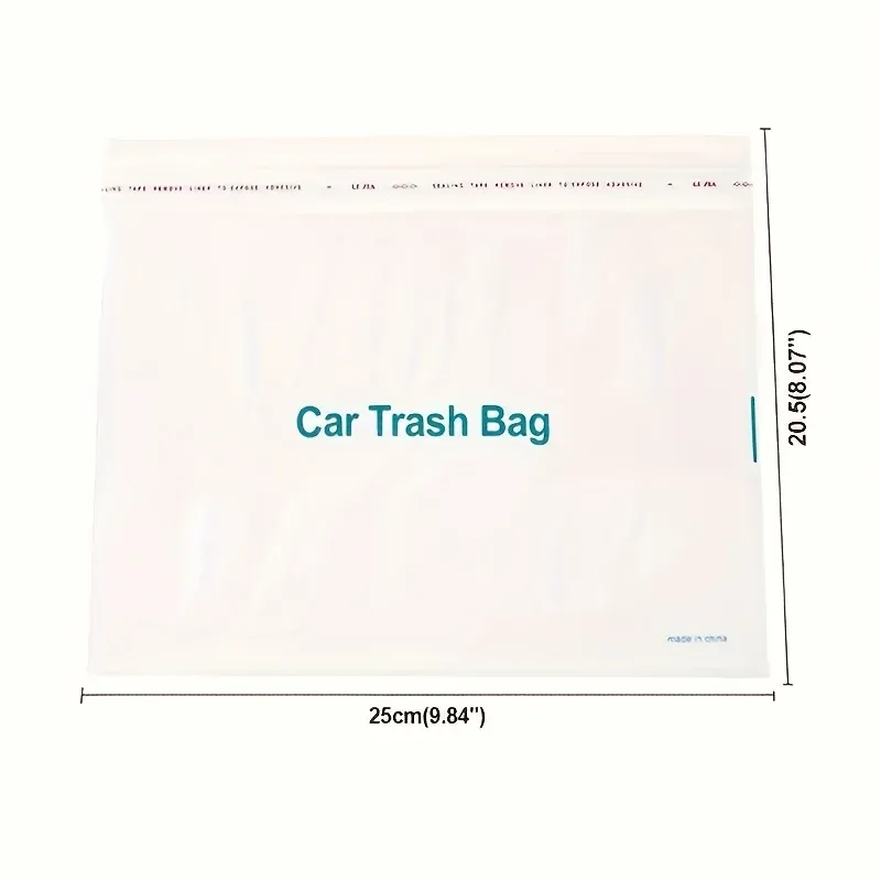 Sacs poubelles jetables auto-adhésifs pour voiture, lot de 30 à 100 pièces, portables et sans trace 6