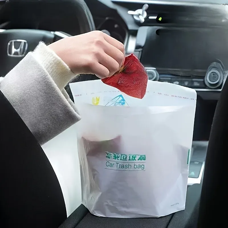 Sac poubelle auto-adhésif, utilisation en cuisine