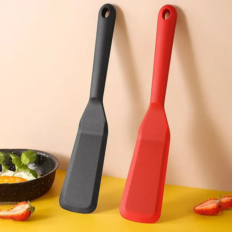 Mini spatule en silicone résistante à la chaleur, antiadhésive, pour retourner les œufs, cuire les gâteaux et griller les steaks, ustensile de cuisine