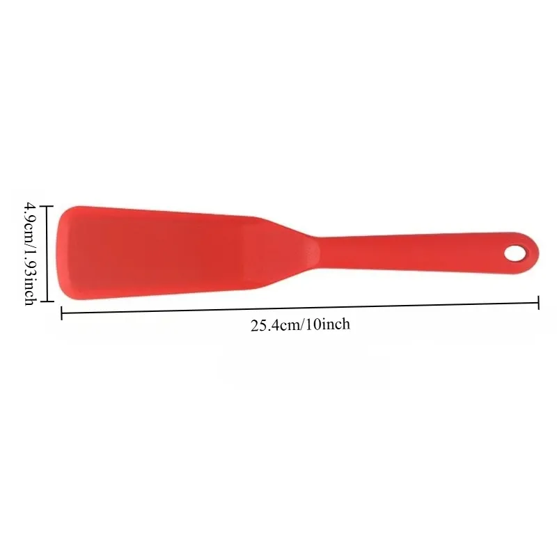 Mini spatule en silicone résistante à la chaleur, antiadhésive, pour retourner les œufs, cuire les gâteaux et griller les steaks, ustensile de cuisine 4