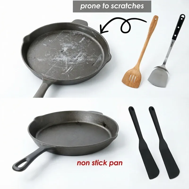 Spatules en silicone dans différents coloris