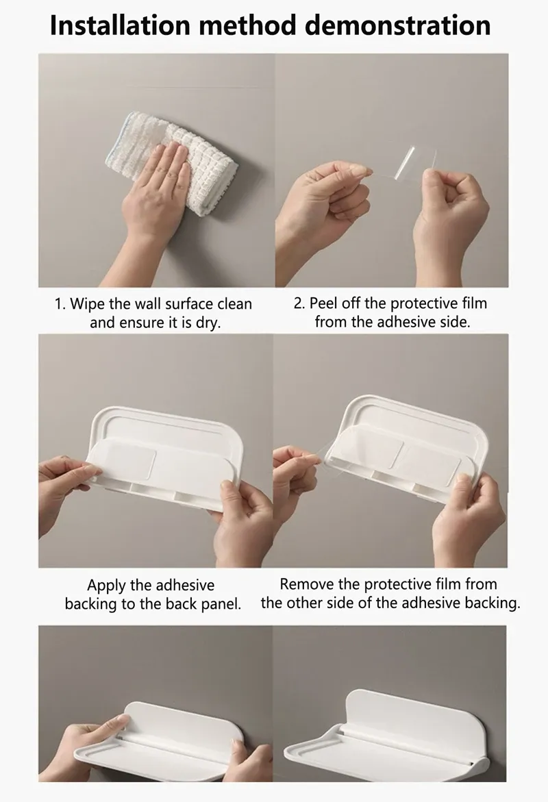 Étagère murale pliable, vue détaillée