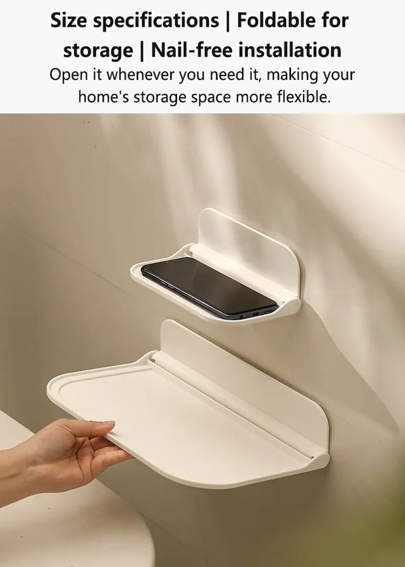 Étagère murale pliable sans perçage, vue d'ensemble du produit