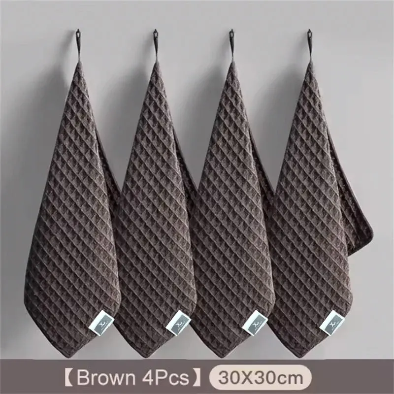 Serviettes de nettoyage en microfibre super absorbantes pour bar à café, lot de 4 9