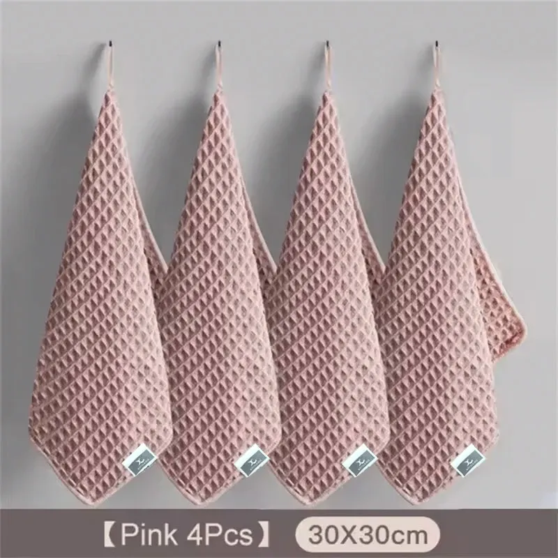 Serviettes de nettoyage en microfibre super absorbantes pour bar à café, lot de 4 8