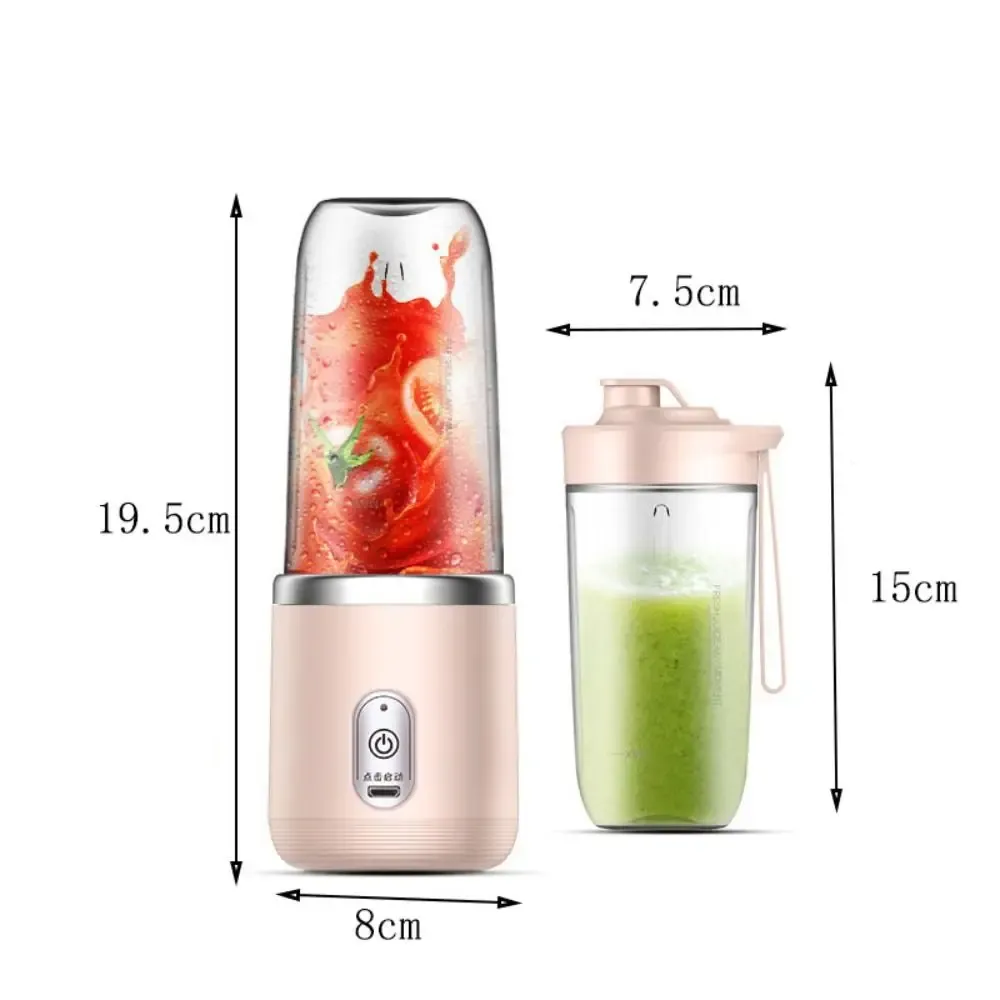 Extracteur de jus électrique USB en bleu et rose