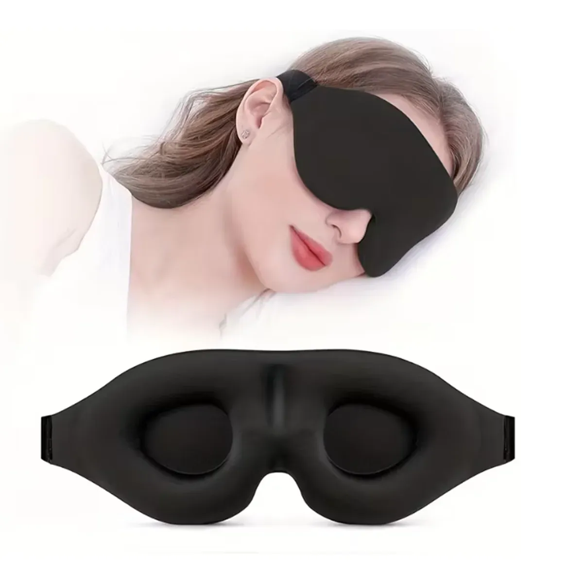 Masque de sommeil avec sangle réglable