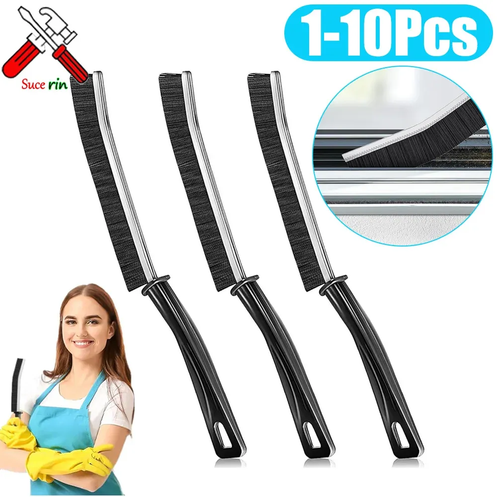 Brosse de nettoyage pour joints de carrelage, cuisine et toilettes, angles et sols de douche, poils durables, lot de 1 à 10 pièces