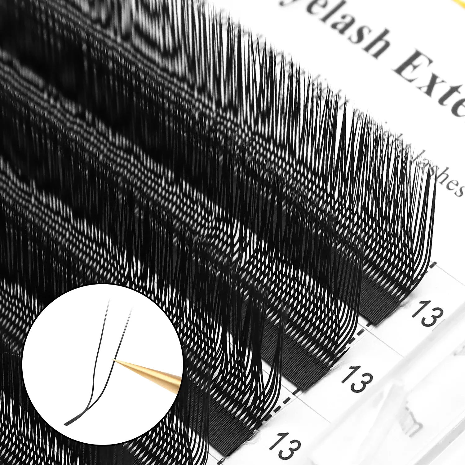 Extensions de cils XIUSUZAKI, détail du volume