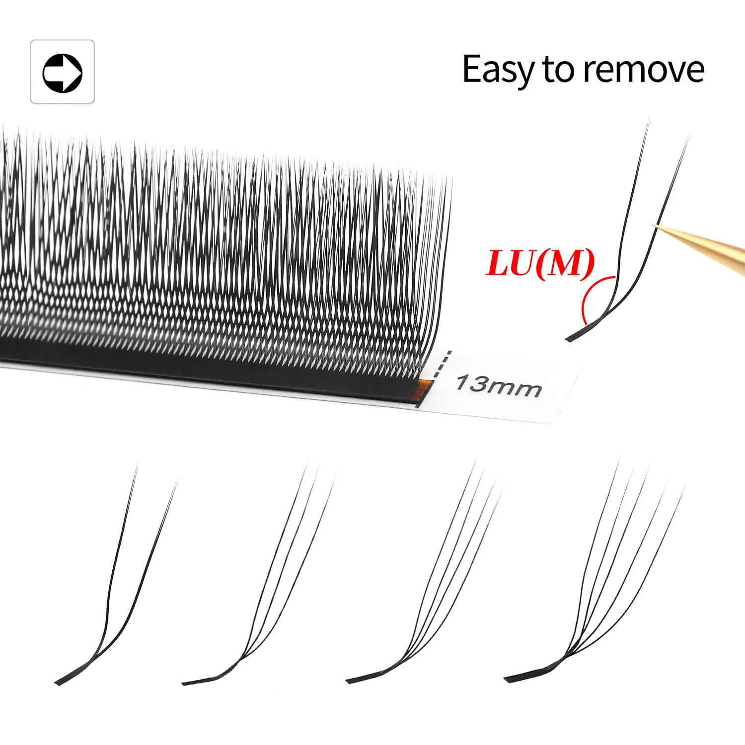 Extensions de cils XIUSUZAKI, application et rendu