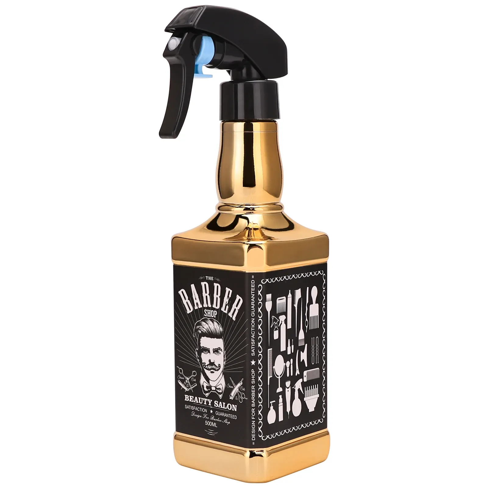 Vaporisateur d'eau rétro en forme de tête de whisky pour la coiffure 8