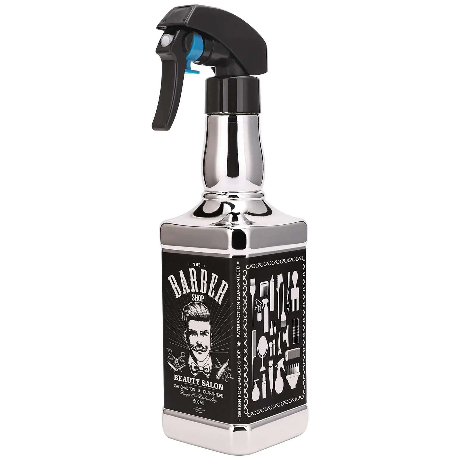 Vaporisateur d'eau rétro en forme de tête de whisky pour la coiffure 7