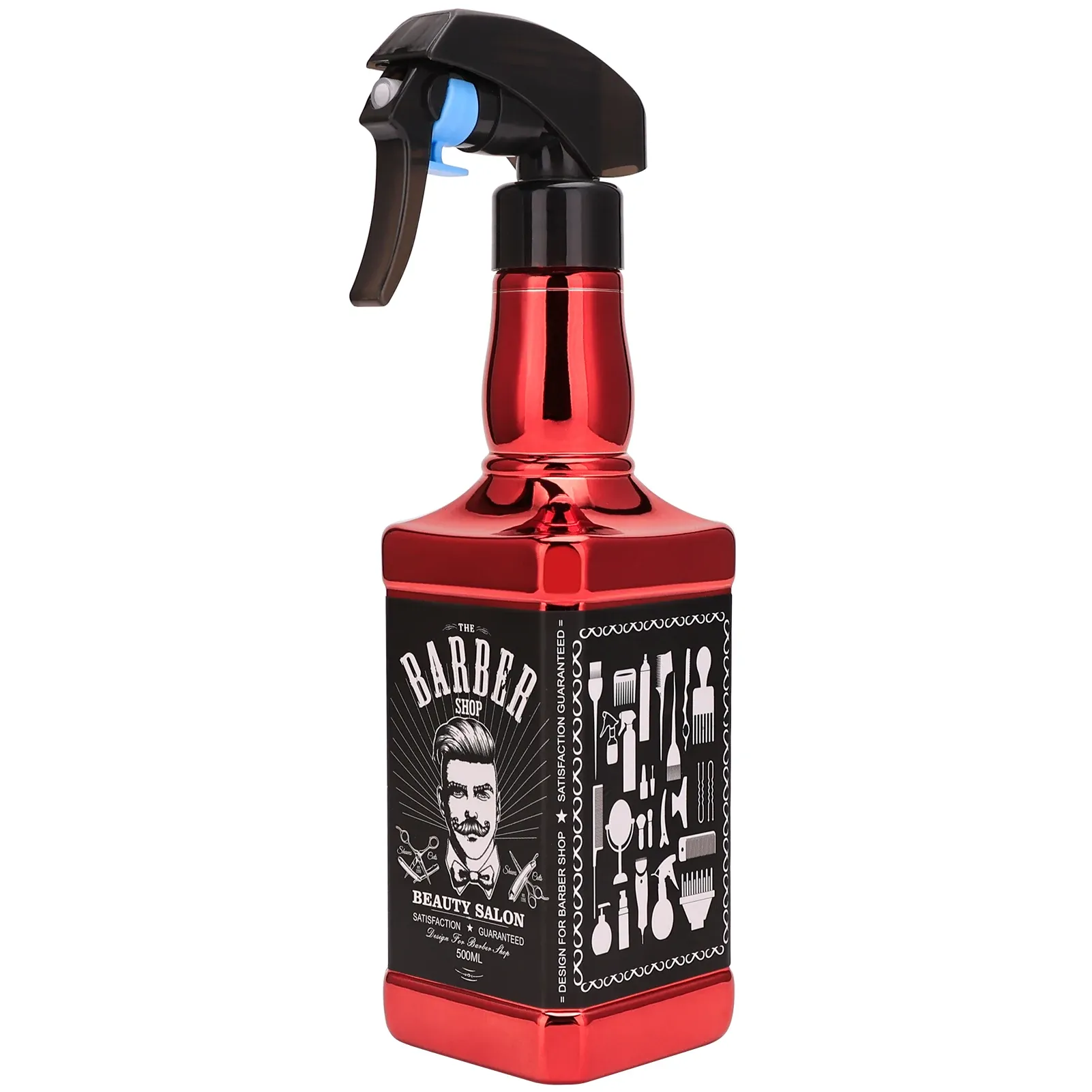 Vaporisateur d'eau rétro en forme de tête de whisky pour la coiffure 9