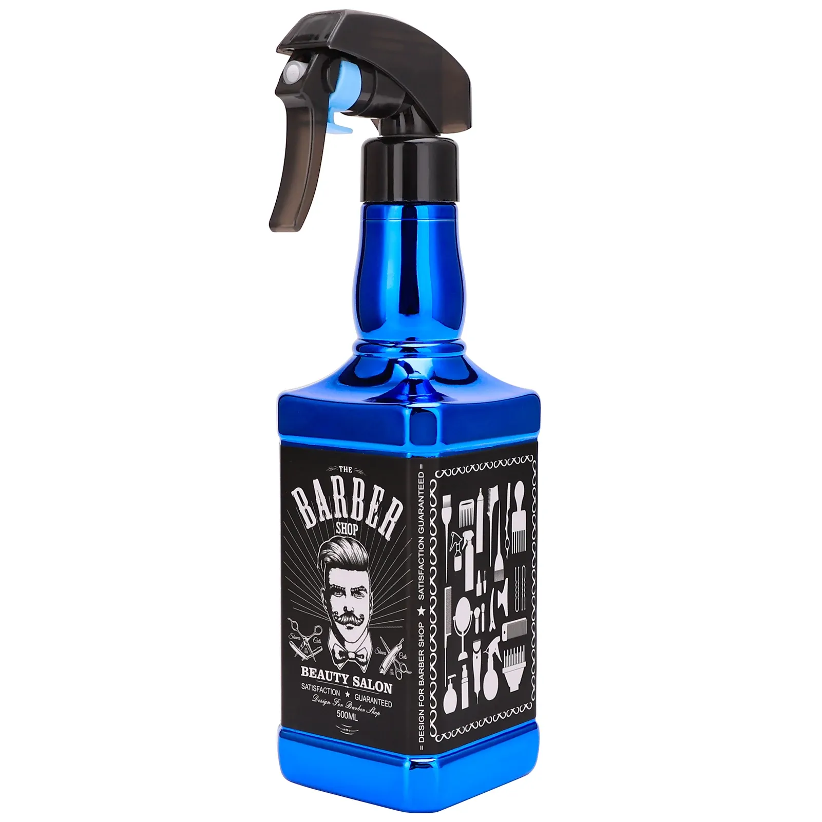 Vaporisateur d'eau rétro en forme de tête de whisky pour la coiffure 11