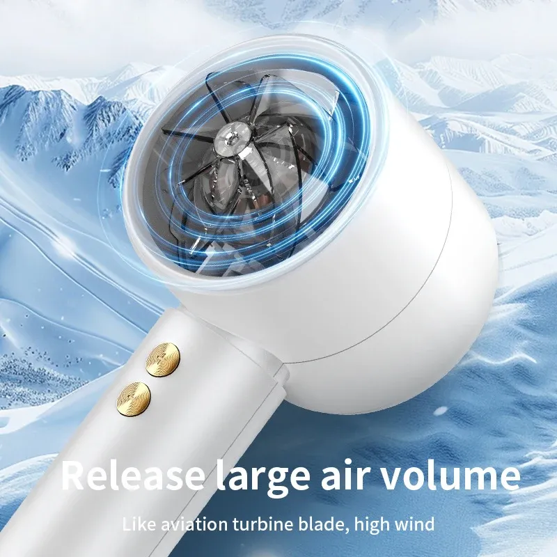 Mini ventilateur portatif rechargeable USB à charge rapide, silencieux et haute vitesse, idéal pour les voyages et le plein air 3