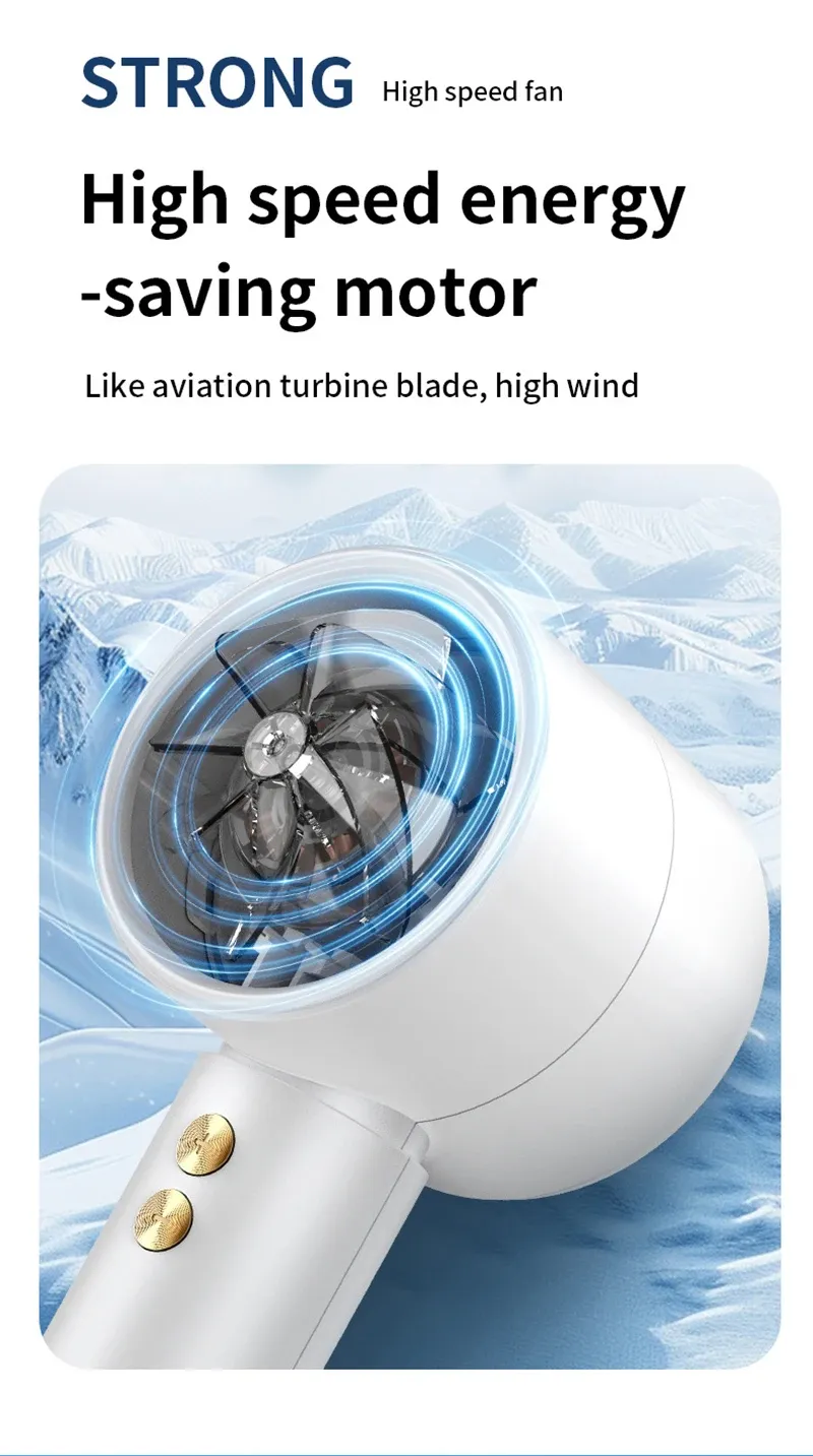 Mini ventilateur portatif USB, finitions soignées