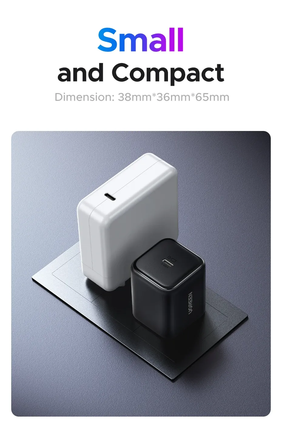Chargeur UGREEN en usage quotidien