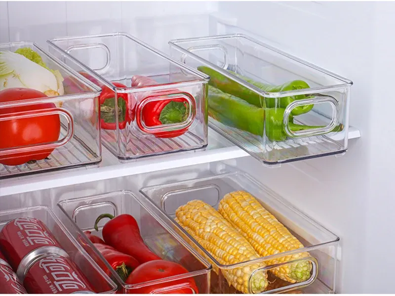 Contenant transparent pour légumes et fruits