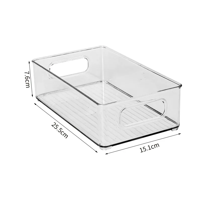 Bac de rangement transparent pour réfrigérateur, boîte pour légumes et fruits, contenant transparent pour cuisine, conservation des aliments et boissons 7
