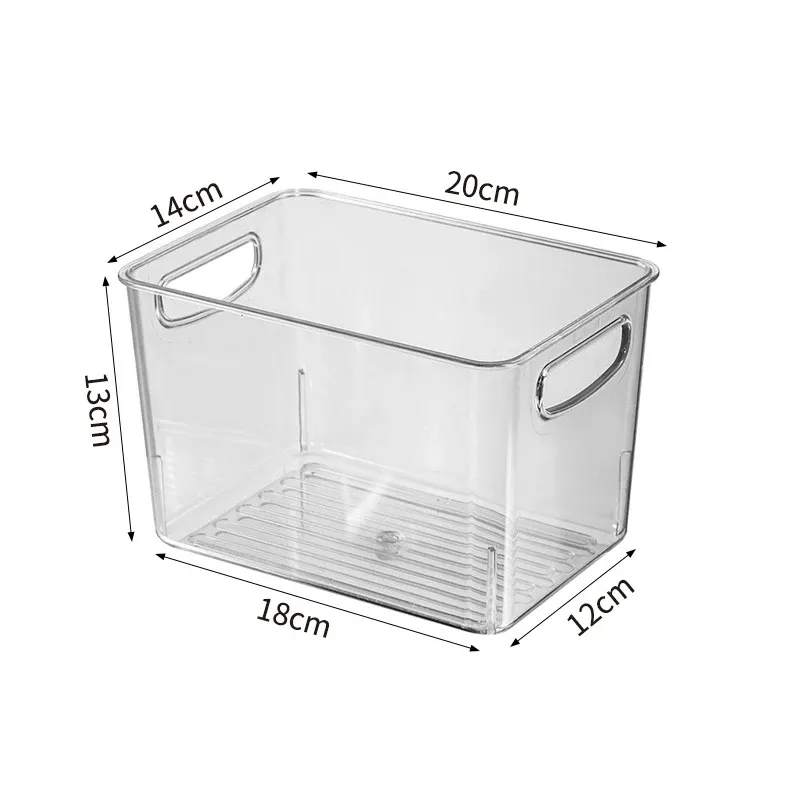 Bac de rangement transparent pour réfrigérateur, boîte pour légumes et fruits, contenant transparent pour cuisine, conservation des aliments et boissons 13