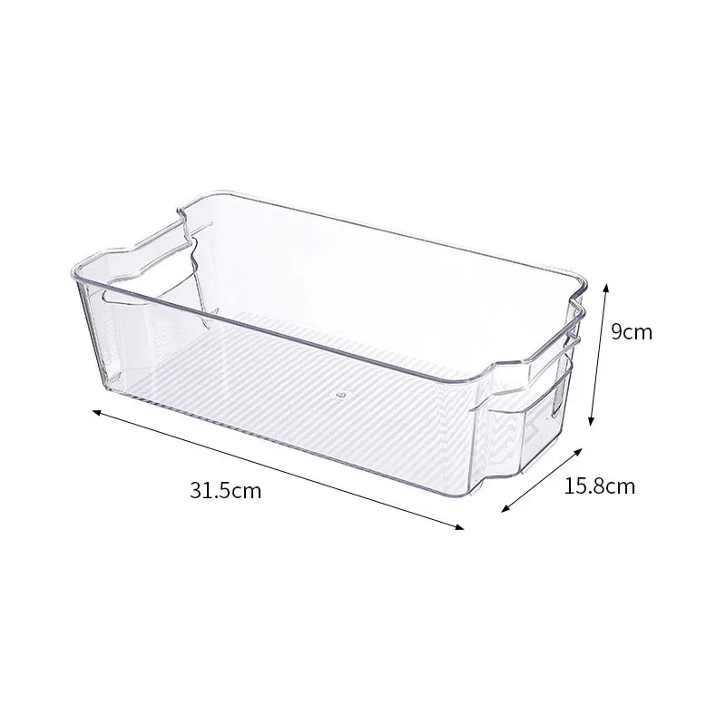 Bac de rangement transparent pour réfrigérateur, boîte pour légumes et fruits, contenant transparent pour cuisine, conservation des aliments et boissons 16