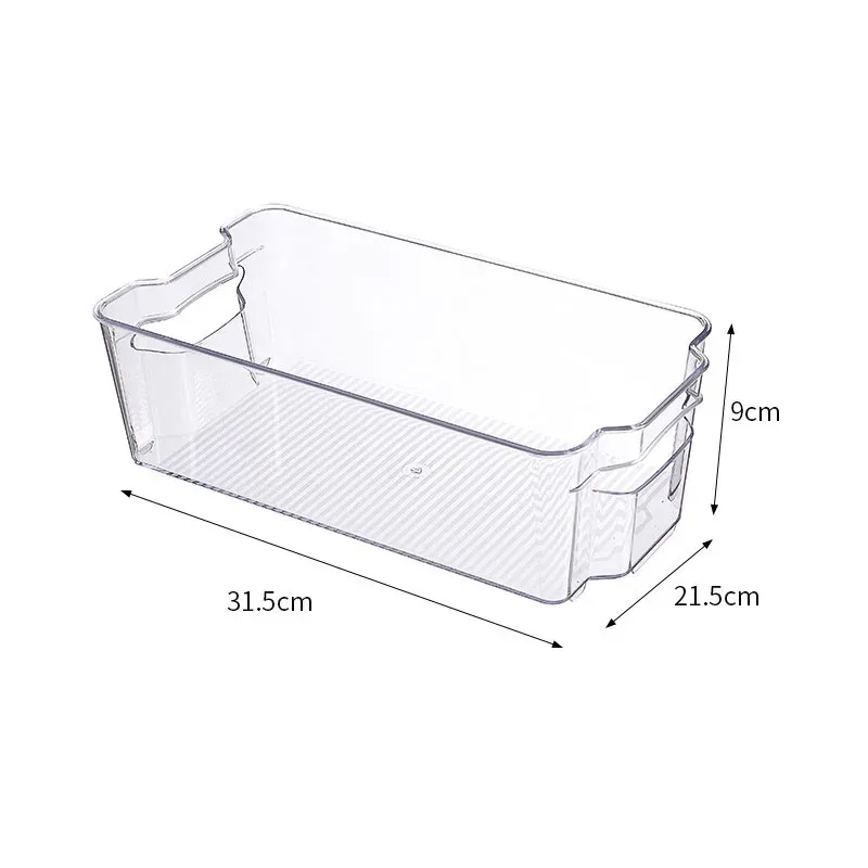 Bac de rangement transparent pour réfrigérateur, boîte pour légumes et fruits, contenant transparent pour cuisine, conservation des aliments et boissons 18