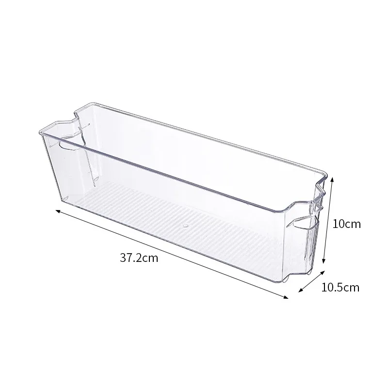 Bac de rangement transparent pour réfrigérateur, boîte pour légumes et fruits, contenant transparent pour cuisine, conservation des aliments et boissons 12