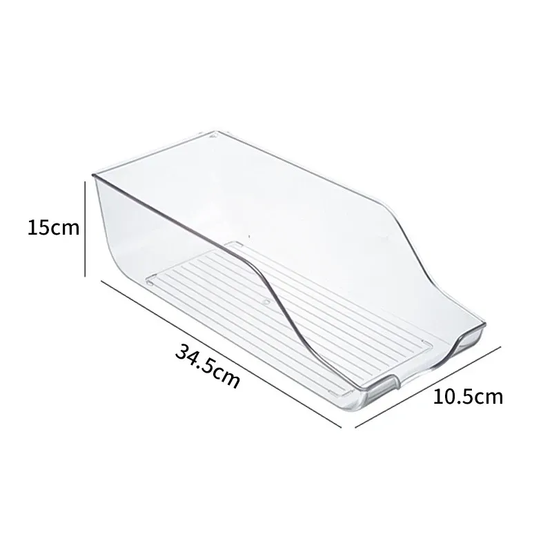 Bac de rangement transparent pour réfrigérateur, boîte pour légumes et fruits, contenant transparent pour cuisine, conservation des aliments et boissons 8