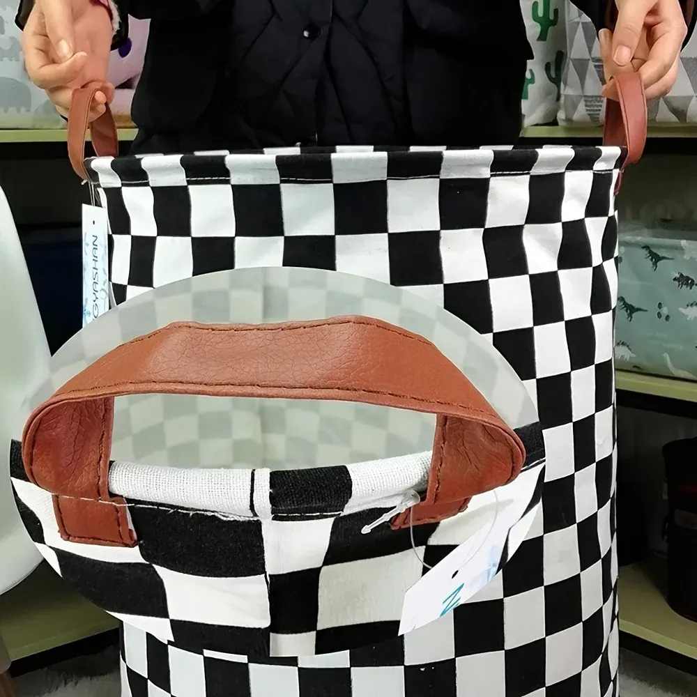 Panier à linge pliable détail du motif
