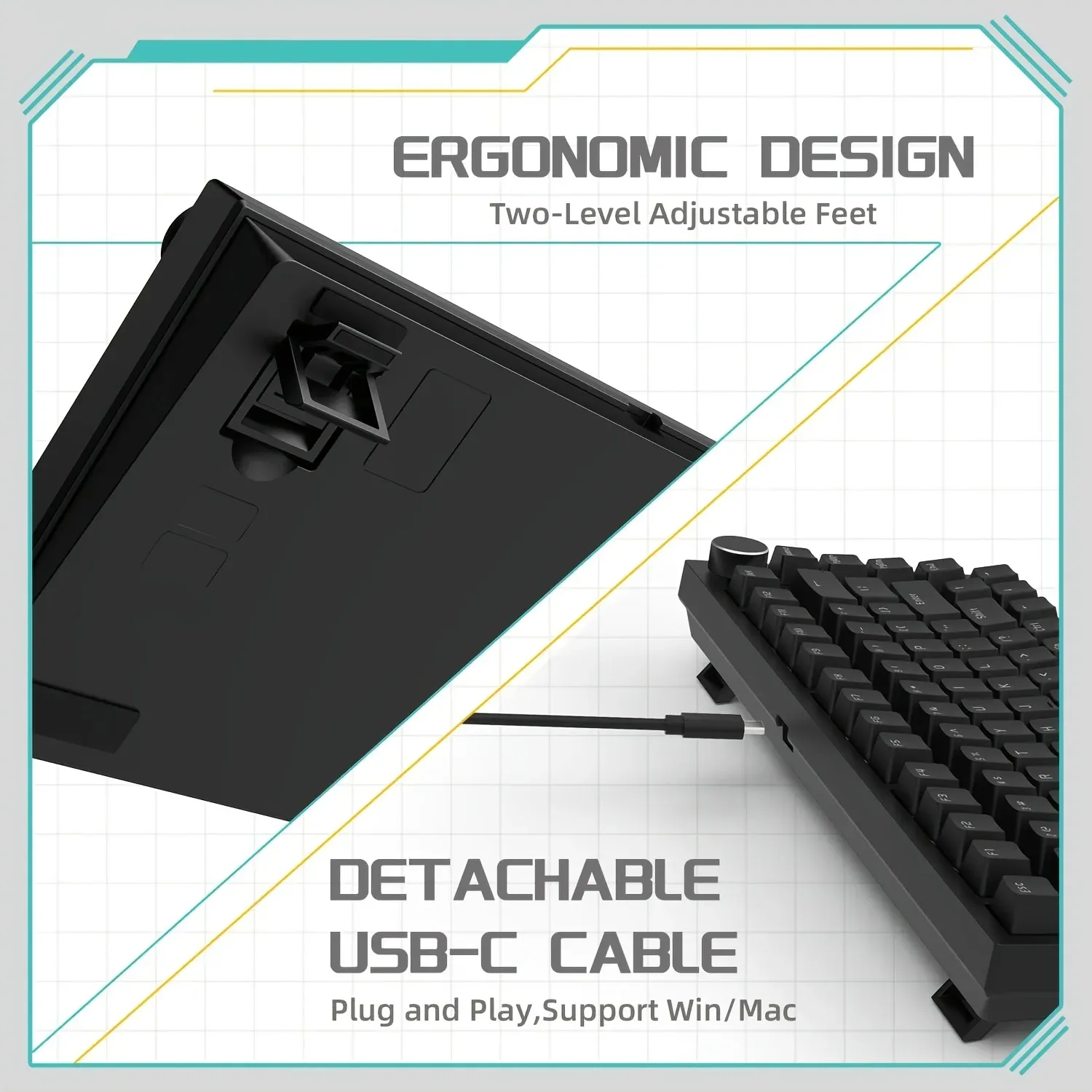 Écran TFT et personnalisation du clavier Ajazz AK820 Pro