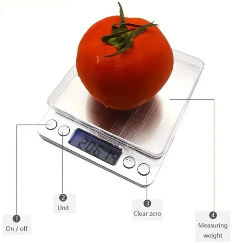 Mini Balance de Cuisine Numérique de Poche de Précision, Coloris Or 3