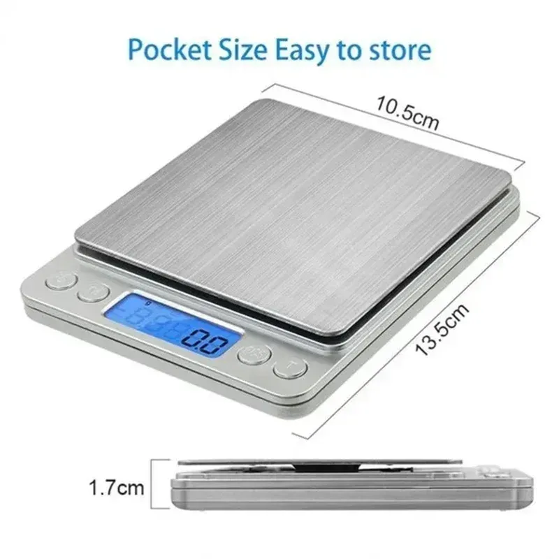 Mini Balance de Cuisine Numérique de Poche de Précision, Coloris Or 6