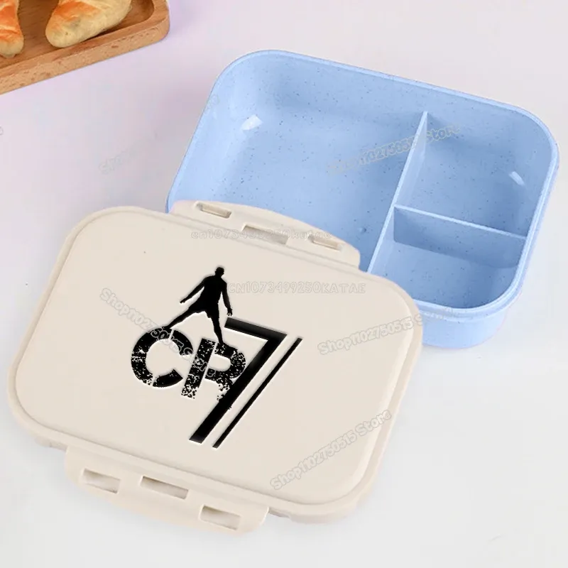 Boîte à lunch CR7 pour étudiants, boîte à bento Cristiano Ronaldo pour garçons et filles, pour la maison, le bureau et les pique-niques en plein air, cadeau pour enfants 23