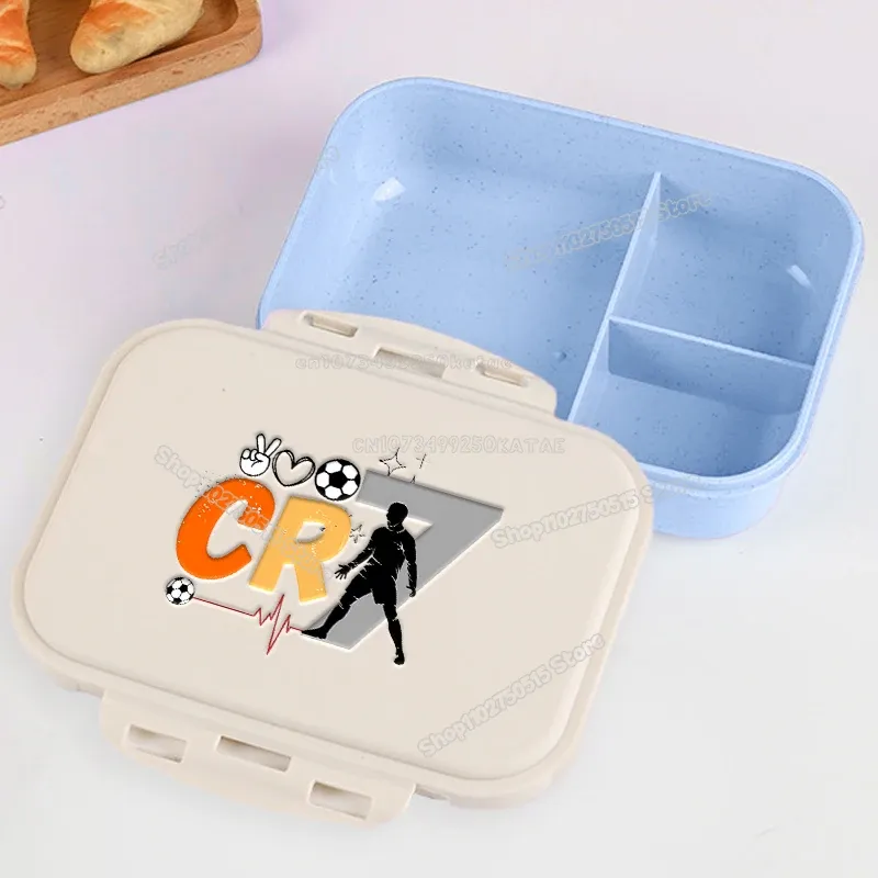 Boîte à lunch CR7 pour étudiants, boîte à bento Cristiano Ronaldo pour garçons et filles, pour la maison, le bureau et les pique-niques en plein air, cadeau pour enfants 27