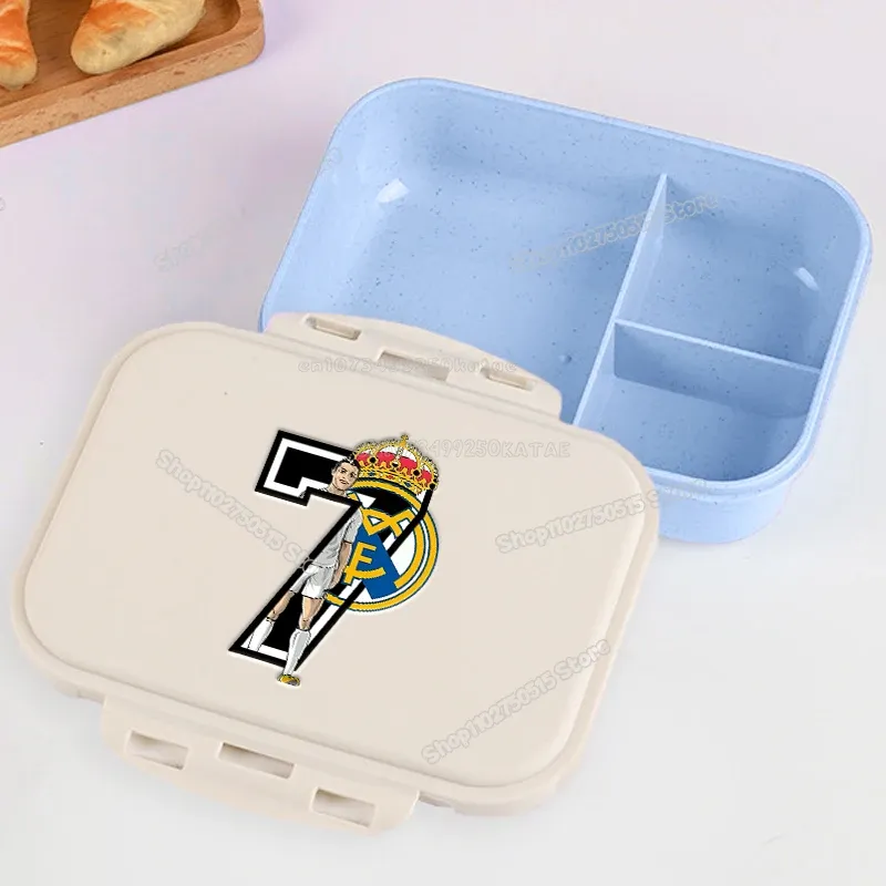 Boîte à lunch CR7 pour étudiants, boîte à bento Cristiano Ronaldo pour garçons et filles, pour la maison, le bureau et les pique-niques en plein air, cadeau pour enfants 26