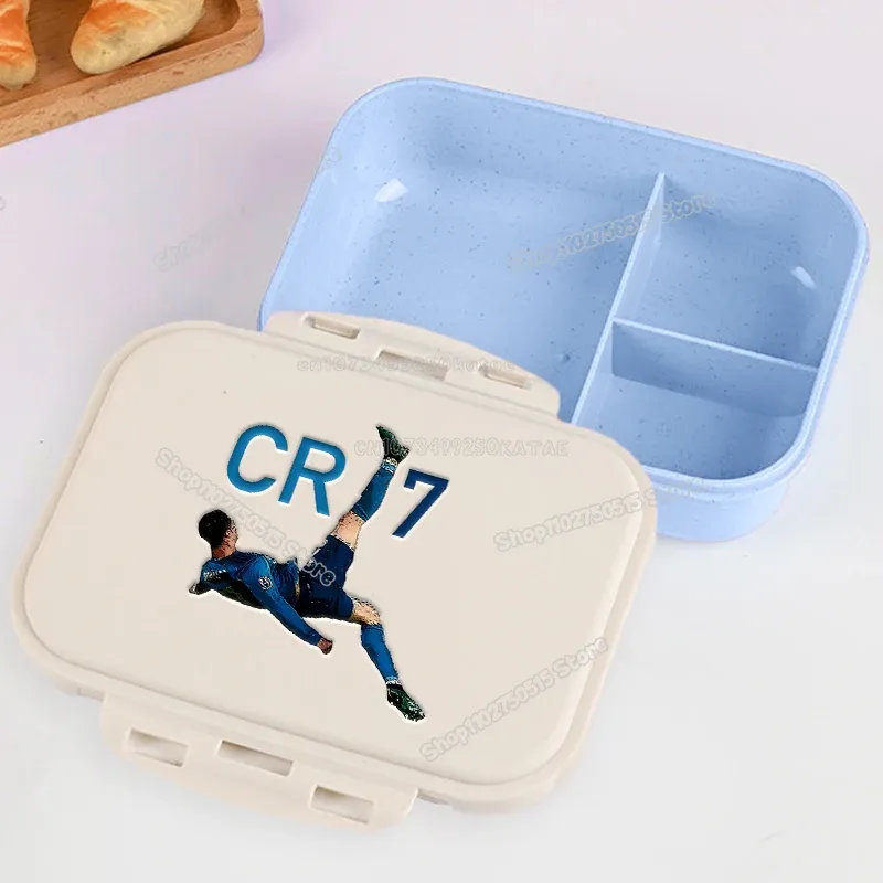 Boîte à lunch CR7 pour étudiants, boîte à bento Cristiano Ronaldo pour garçons et filles, pour la maison, le bureau et les pique-niques en plein air, cadeau pour enfants 29