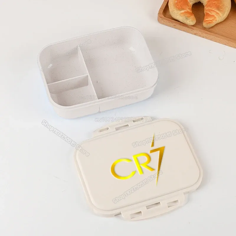 Boîte à lunch CR7 pour étudiants, boîte à bento Cristiano Ronaldo pour garçons et filles, pour la maison, le bureau et les pique-niques en plein air, cadeau pour enfants 19