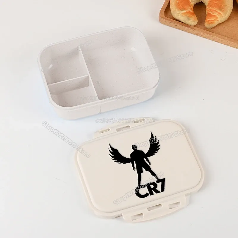 Boîte à lunch CR7 pour étudiants, boîte à bento Cristiano Ronaldo pour garçons et filles, pour la maison, le bureau et les pique-niques en plein air, cadeau pour enfants 21