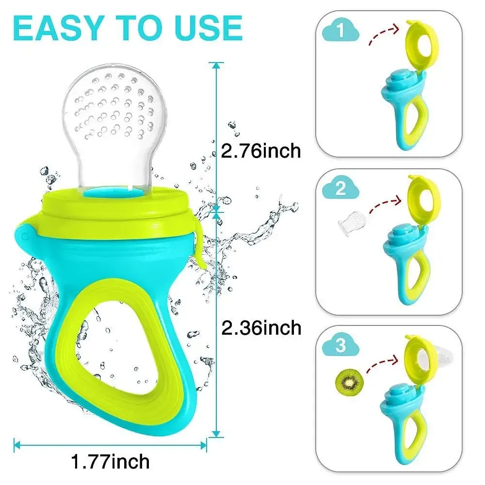 BiSantos tétine-presse en silicone pour nouveau-né, sucette d'entraînement pour bébé, cuillère doseuse pour céréales de riz pour bébé, mangeoire pour compléments alimentaires 2