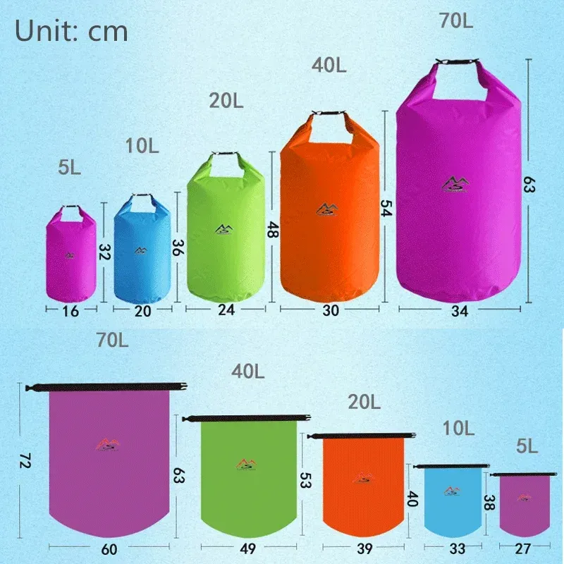 Sac étanche flottant de grande capacité, 5 à 70 L 5