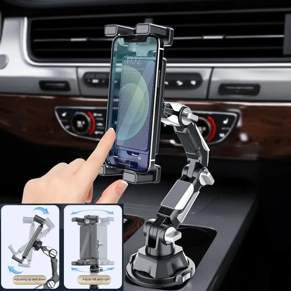 Porte-gobelet de voiture universel pour tablette et téléphone, avec bras long réglable, compatible iPad, Samsung Galaxy Tab et Kindle 2