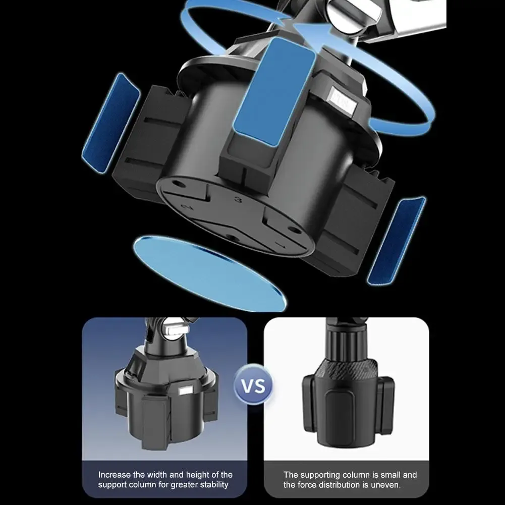Porte-gobelet de voiture universel pour tablette et téléphone, avec bras long réglable, compatible iPad, Samsung Galaxy Tab et Kindle 4